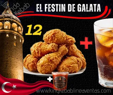 Combo Festín de Galata - 12 piezas + 1 bebida