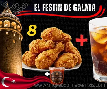Combo Festín de Galata - 8 piezas + 1 bebida