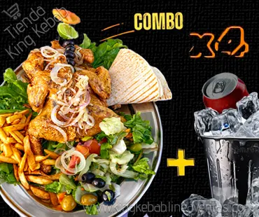 Combo Pollo King + 4 refrescos